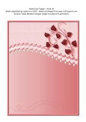 Blank Card Topper - Style 14 - 1