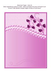 Blank Card Topper - Style 14 - 3