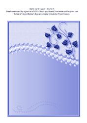 Blank Card Topper - Style 14 - 5