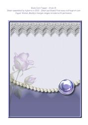 Blank Card Topper - Style 15 - 1