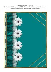 Blank Card Topper - Style 16 - 1