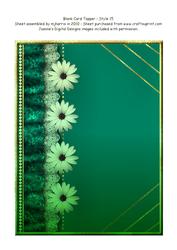 Blank Card Topper - Style 16 - 2