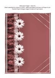 Blank Card Topper - Style 16 -3