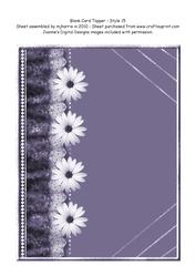 Blank Card Topper - Style 16 - 7