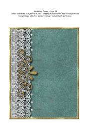 Blank Card Topper - Style 19 - 1
