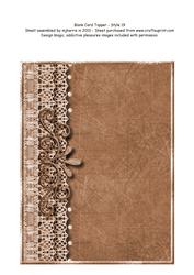 Blank Card Topper - Style 19 - 3