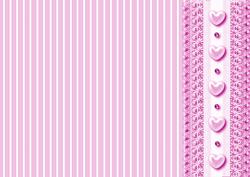 Striped Backing Paper in Cherries Jubilee