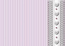 Striped Backing Paper in Lavender