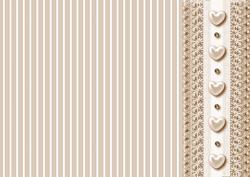 Striped Backing Paper in Light Toast