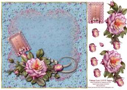 Vintage Lace Love Card Topper