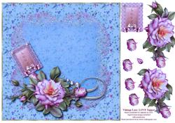 Vintage Lace Love 2 Card Topper