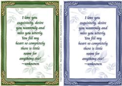 Faded Leaves Card Fronts