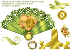 50th Wedding Anniversary Fan