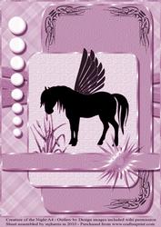 Creature of the Night A4 in Mauve