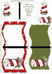 Christmas Candle Book Sheet