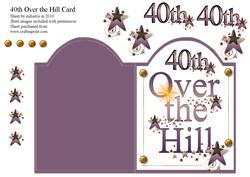 40th Over the Hill Card