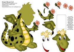 Dragon Flip-up Card