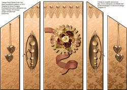 Vintage Floral Theatre Fold
