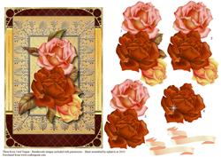 Three Rose Card Front