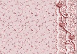 Hearts & Lace Backing Paper