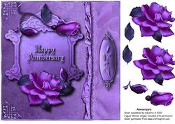 Purple Anniversary Card Front