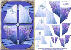 Field of Flowers Pyramid Card Front