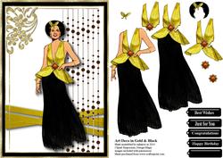 Art Deco in Gold & Black