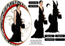 Art Deco Lady in Black