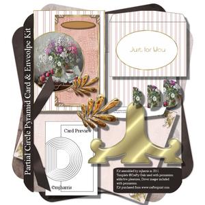 Partial Circle Pyramid Card & Envelope Kit - 2