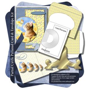 Partial Circle Pyramid Card & Envelope Kit - 3