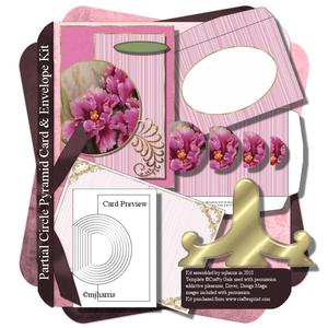 Partial Circle Pyramid Card & Envelope Kit - 5