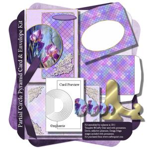 Partial Circle Pyramid Card & Envelope Kit - 6