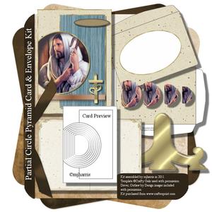 Partial Circle Pyramid Card & Envelope Kit - 7