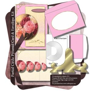 Partial Circle Pyramid Card & Envelope Kit - 8