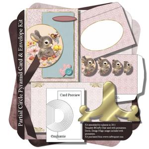 Partial Circle Pyramid Card & Envelope Kit - 10
