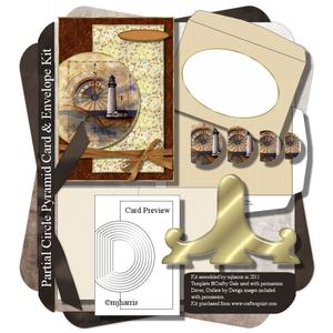 Partial Circle Pyramid Card & Envelope Kit - 11