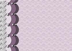 Lace Scallops & Pearls Backing Paper