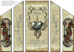 Vintage Music Theatre Fold Card