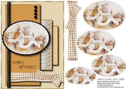 Floral Layers Birthday Card Front