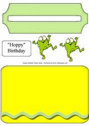 Hoppy Birthday Frog