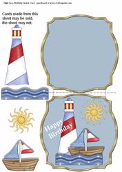 High Seas Birthday Quick Card