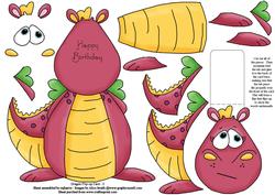 Dragon Flip-up Card - 2