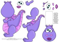 Lady Dragon Flip-up Card