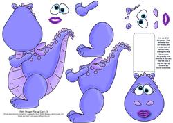 Flirty Dragon Flip-up Card