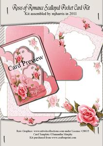 Romantic Roses Scalloped Pocket Card & Envelope