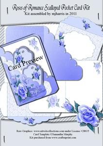 Romantic Roses Scalloped Pocket Card & Envelope 2