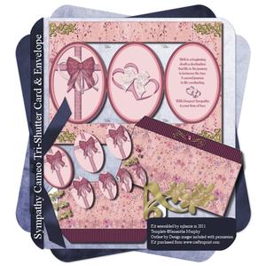 Sympathy Cameo Tri-shutter Card & Envelope