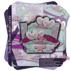 Flowers & Hearts Shelf Card Kit