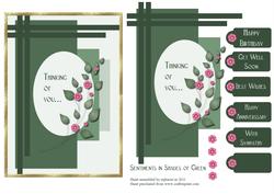 Sentiments in Shades of Green Topper