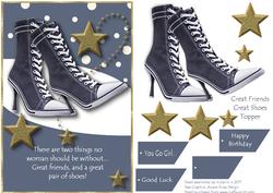 Great Friends Great Shoes Card Topper